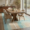 thumbnail image 2 of RUG ROBOT 6'x9' Abstract Area Rugs for Living Room, Non Slip Washable Rugs for Bedroom, Dining Room, Boho Mid Century Modern Colored Indoor Abstract Rainbow Carpet, Orange/Green, 2 of 8