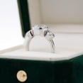 thumbnail image 5 of Igi Certified 3.17 Carat 3 Stone Lab Grown Diamond Bezel Engagement Ring, 5 of 8
