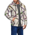 thumbnail image 3 of Zip Up Hoodies for Men - Asparagus colorful Print Long Sleeve Comfrt Men'S Fashion Hoodies & Sweatshirts, Jackets for Men Hoodies Pullover Clothing Clothes with Pouch, 3 of 5