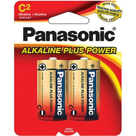 Panasonic Alkaline Plus AM-2PA - Battery 2 x C - alkaline