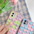 thumbnail image 2 of Fidget Toys Phone Case, Pop It Phone Case,Silicone Soft Protective Case,Pressure & Anxiety Relief Sensory Gadget Mobile Phone Protective Shell（iPhone 7/8） Camouflage Green, 2 of 5