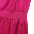 thumbnail image 3 of Women's Pleated Loose Swing Casual Dress Knee Length Flowy Work Wrap Dress, 3 of 8