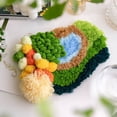 thumbnail image 2 of Handmade Diy Coaster Crochet Kit Embroidery Yarn Material Kit Home Desktop Decoration Coaster Crochet Set Knitting Accessories, 2 of 6