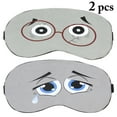thumbnail image 2 of Coofit 2PCS Eye Mask Creative Cute Adjustable Light Block Eye Cover Blindfold for Sleep, 2 of 7