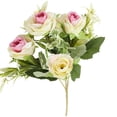 thumbnail image 2 of 1 Bundles Fake Roses Artificial Flowers for Outdoors Spring Decor,1 Bouquets UV Resistant Fake Flower Bouquet Faux Roses for Wedding Birthday Party Home Summer Cemetery Decor Table Centerpieces Decor, 2 of 9