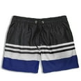 thumbnail image 3 of Men's Swim Trunks Quick Dry Beach Shorts with Pockets Printed Summer Beach Shorts Drawstring Mens Bañador, 3 of 6