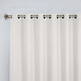 thumbnail image 2 of Bkue Nile Mills Modern, Classic Solid Semi Blackout Curtains, Set of 2, 52" x 96", Snow White, 2 of 9
