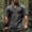 Dark Gray, variant on Tawop Men Shirts Summer Mens V Neck Shirts Linen Short Sleeve Shirt Casual Ethnic Style /Green Shirts