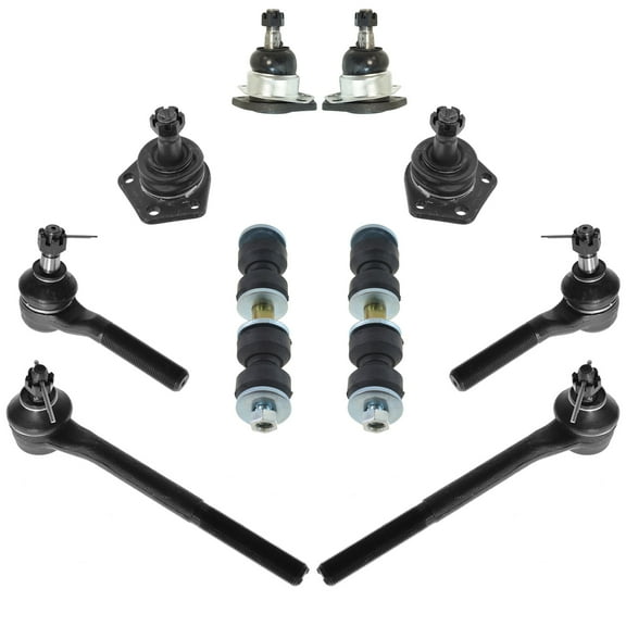 TRQ 10 pc Steering & Suspension Kit Ball Joints Tie Rod Ends Sway Bar End Links PSA59943 Fits select: 1998-2004 CHEVROLET S TRUCK, 1998-2005 CHEVROLET BLAZER
