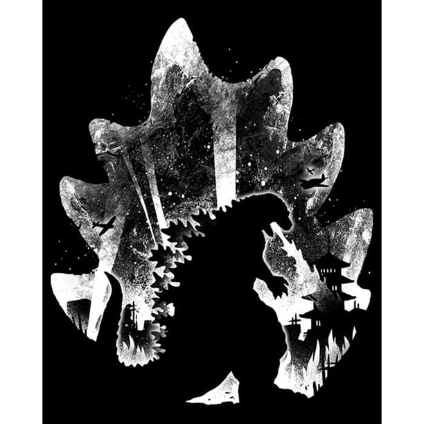 1 hilo silueta de Godzilla punto de cruz completo 11CT algodón DIY impreso Kits Hugtrwg Para estrenar