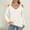 White, variant on Cable Knit Sweater for Women Pullover V Neck Green Loose Solid Women's Sweaters XL