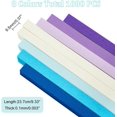 thumbnail image 2 of 1080 Sheets Star Origami Paper 7 Colors Luminous Lucky Star Origami Paper Double Sided Decoration Origami Paper Strip Folding Paper Star Strips for DIY Handcrafts Arts School Teaching Color 2, 2 of 7