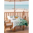 thumbnail image 2 of Outdoor Tablecloth with Umbrella Hole for Patio/Picnic/Party/Camping, Eucalyptus Leaves Waterproof Table Cloth Rectangle Table Cover Washable, Spring Green Plants Pastoral Vines (60"x 102"), 2 of 8