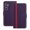 Purple, variant on Allytechgroup Flip Wallet Phone Case for Samsung Galaxy S23 FE, RFID Blocking PU Leather Built-in Credit Card Slot Stand Shockproof Full Body Protective for Samsung Galaxy S23 FE, Red
