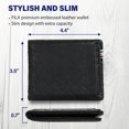 thumbnail image 6 of Fila Father's Day Men’s Leather Minimalist Bifold Wallet, Front Pocket RFID, Gifts for Men, 6 of 9
