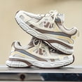 thumbnail image 4 of Perfect-Men'S Breathable Mesh Sneakers - with Thick Cushioned Sole, Yellow Accents, ，Stylish Low-Top Casual & Running Shoes  and Lace-Up Design for All-Season Comfort, Outdoor Footwear, Modern Sneake, 4 of 9