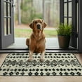thumbnail image 4 of Jiayy  Moroccan Bathroom Rug Entryway Rugs Indoor, Washable Entry Rug Small Area Rug Non-Slip Thin Rug Soft Bath Mat Low-Pile Indoor Door Mat Floor Carpet for Entrance Kitchen 19.68*39.37 in, 4 of 6