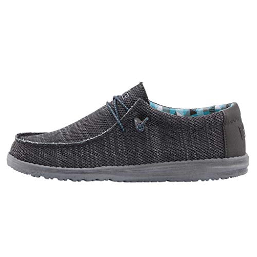 Hey Dude Shoes - Mens Wally Sox Classic Loafer, Charcoal  display picture 3