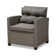 thumbnail image 6 of Baxton Studio Darian Modern and Contemporary Grey Fabric Upholstered and Grey Synthetic Rattan 4-Piece Patio Set, 6 of 7