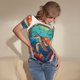 thumbnail image 3 of Fotbe Sea Turtle in Coral Body de Mujer con Cuello Redondo y Mangas Cortas, Sin Mangas Ajustado, Suave, Cómodo y Básico-XX-Large, 3 of 7