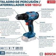 thumbnail image 1 of Rotomartillo Bosch 18V 1/2" GSB 185 LI Inalámbrico con 2 Baterías Profesional Modelo GSB 185-LI, 1 of 4