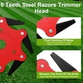 thumbnail image 4 of Uxcell 2 PCS Cabezal de Trimmer de Acero con 6 Dientes para Cortadora de Cepillo, 4 of 7