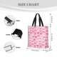 thumbnail image 3 of Fotbe Pink bows Bolsa Tote con Estampado para Mujer, Bolsos con Cremallera, Bolsa de Hombro Casual de Gran Capacidad con Bolsillos Internos, 3 of 7