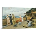 thumbnail image 1 of ARTCANVAS The Villa Of Falaises In Holy Address 1884 Canvas Art Print by Alfred Stevens - Size: 40" x 26" (0.75" Deep), 1 of 9