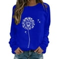 thumbnail image 2 of GZWYHT Grande Vente! Hoodies pour Femmes, Hoodies Graphiques, Sweat à Capuche Imprimé Col Rond, Pull Décontracté à Manches Longues, Blouse Ample, Tenues d'Automne, Vêtements d'Automne, 2 of 4