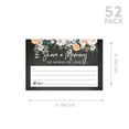 thumbnail image 5 of Koyal Wholesale Share a Memory Cards, Chalkboard Rustic Florals Cards for Wedding, Shower, Life Memories, 4" x 6", 52-Pk, 5 of 5