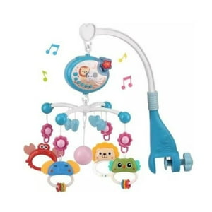 Móvil de bebé para cuna, móvil musical para cuna para niños y niñas con 3  modos de caja musical, control de volumen, 35 canciones de cuna, juguetes