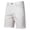 c02White, variant on USNSM Men's Stretch Chino Short Slim Fit 10" Inseam Flat Front Shorts Summer Cotton Elastic Waist Casual Shorts with Pocket Yellow 32