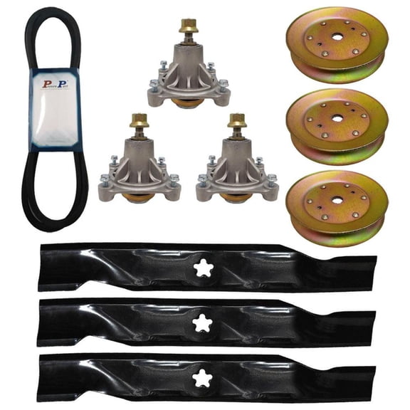 Deck Spindle Pulley Blade Belt For Husqvarna YTH2048 YTH2248 YTH2448