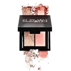 Eleman Beauty Deluxe Duo – Compact Travel-Friendly Eyeshadow Duo | Rich Bold Pigments | Wet or Dry Application | Perfect for On-the-Go Touch-Ups & Carry-On (Illuminate & Almalfi)