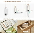 thumbnail image 6 of Travel Steamer, 1300W 15S Heat Up Portable Steamer for Clothes, 180° Rotatable, 3 Steam Modes, Wet and dry Garment Steamer for Travel Home, 6 of 8