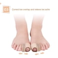 thumbnail image 4 of 10pcs Toe Cushion Tube, Comfortable Soft Fiber Gel Toe Protectors Toe Separator Socks for Overlapping Toes Bunions, 4 of 4