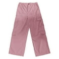 thumbnail image 5 of Bibifish Womens Cargo Pants Oversized Fit Versatile Utility Pants Casual Solid Color Workout Trendy Ladies Trousers With Multiple Pockets, 5 of 5