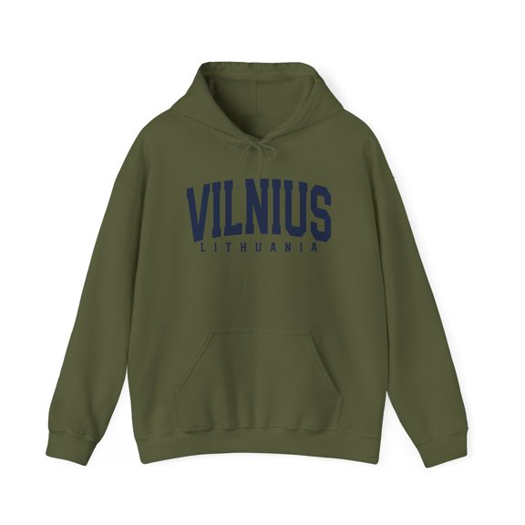 Vilnius Lithuania Hoodie, Gifts, Hooded Sweatshirt