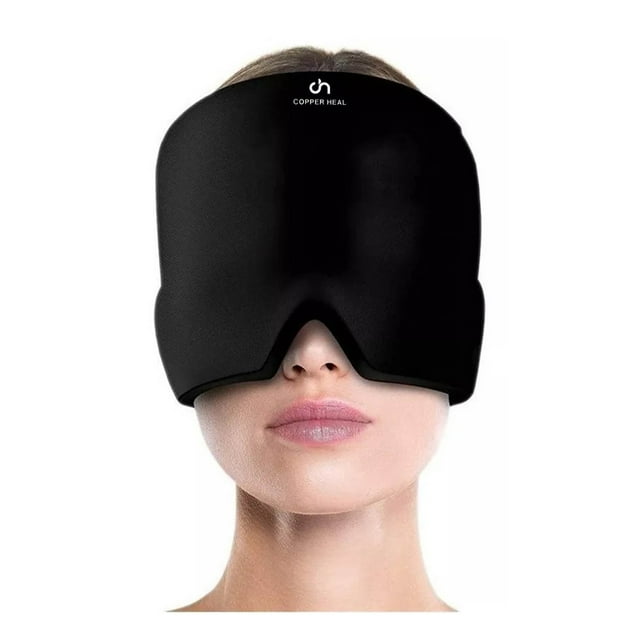 Gorro de Gel Frio/Calor COPPER HEAL Alivia Dolor de Cabeza Tensión Migraña