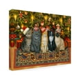 thumbnail image 2 of Ruth Sanderson 'Cats In Christmas Hats' Canvas Art, 2 of 3