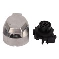 thumbnail image 1 of Conector de Remolque Femenino, Zócalo de aluminio Aleación de aluminio Óxido conductividad perfecta 13 pin para remolques estándar de la ue, 1 of 7