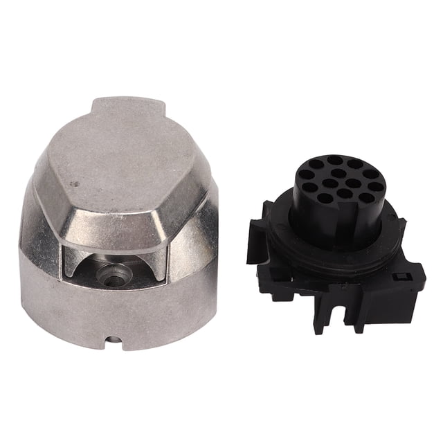 Conector de Remolque Femenino, Zócalo de aluminio Aleación de aluminio Óxido conductividad perfecta 13 pin para remolques estándar de la ue