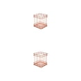 thumbnail image 2 of Organizador de oficina Advancent Oro rosa 10*9*9 cm, portalápices cuadrado 2piezas, 2 of 6