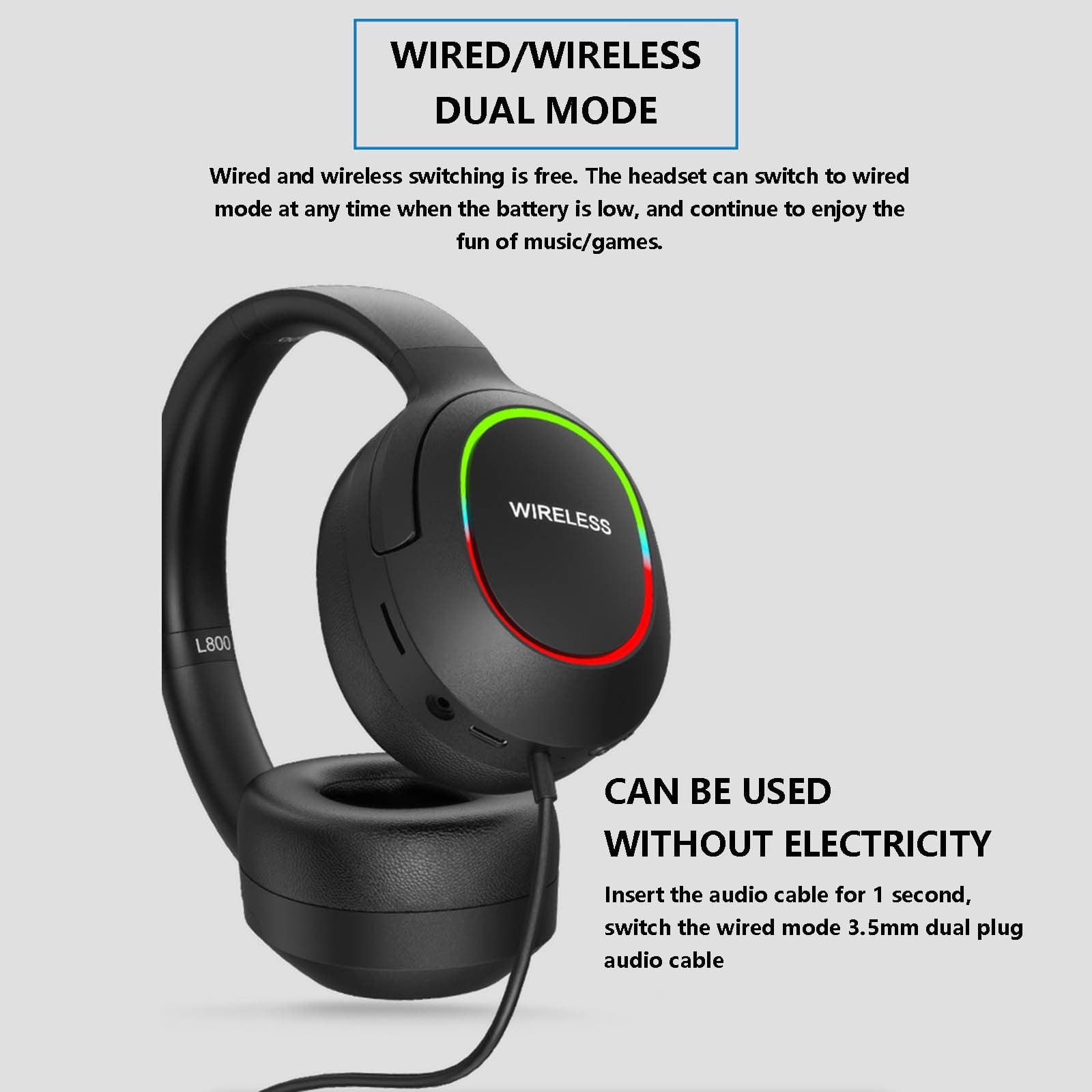 Trucker Bluetooth Headset, V5.2 Wireless Headset with Upgraded Microphone AI Noise Canceling, On Ear Bluetooth Headphone with Mute for Driver Office Call Center