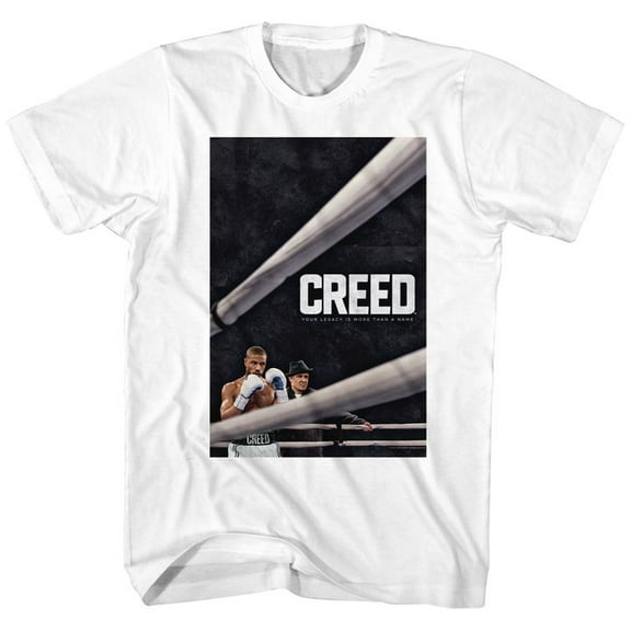 Rocky Creed Poster White Adult T-Shirt 5Xl