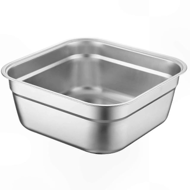 Large Capacity Stainless Steel Wash Basin with Brushed Finish and Rolled Edge for Multipurpose Use