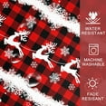 thumbnail image 5 of Christmas Tablecloth 60x84 Inches for Rectangle Tables - Red Buffalo Plaid Christmas Decor for Table - Water Resistant Xmas Table Cloth, Party Decorations for Kitchen, Home, 5 of 8