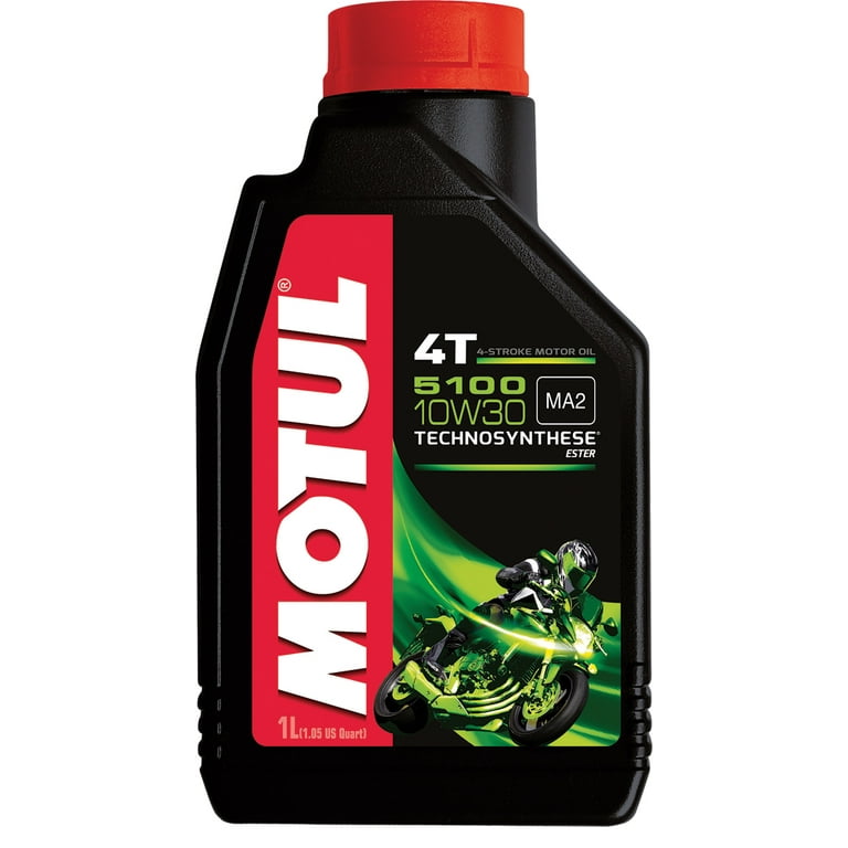 MOTUL 5100 4T Synthetic Blend Oil - 10W-30 - 1L 104062 - Walmart.com