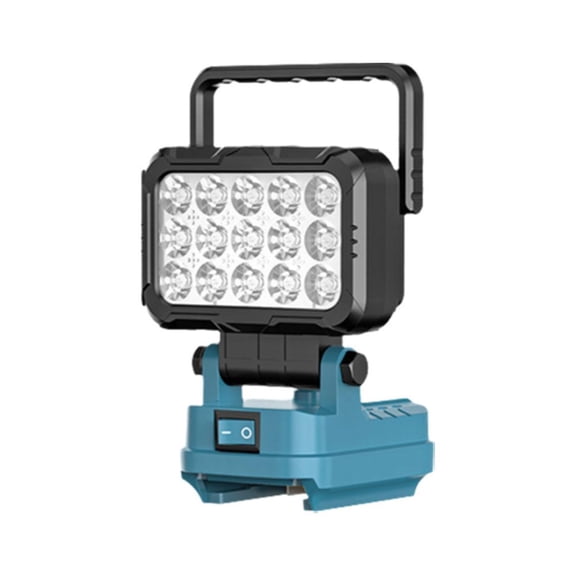 Rechargeable Outdoor Work Light with 18V Battery Compatibility, USB Output for Camping and Emergency Use, Made of ABS Material