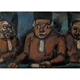 thumbnail image 3 of Vintage Apple Collection 14x11 Black Modern Framed Museum Art Print Titled - Georges Rouault - The Three Judges, 3 of 5
